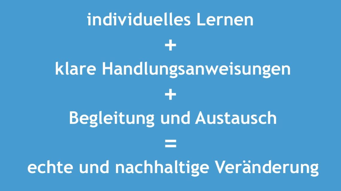 echte nachhaltige veraenderung