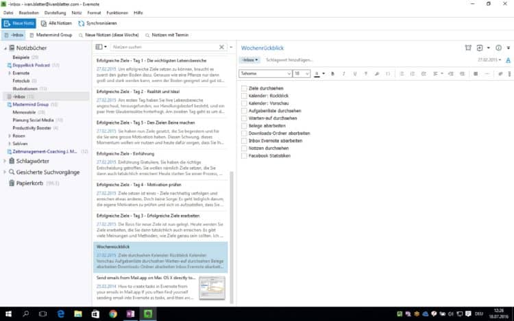 Evernote für Windows