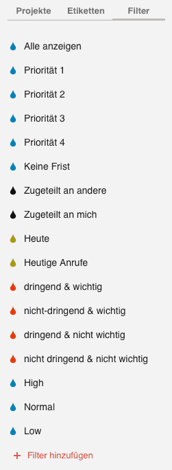 Filter im Todoist