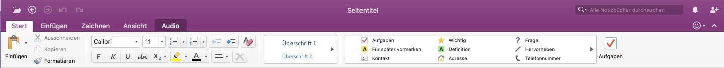 OneNote für Mac