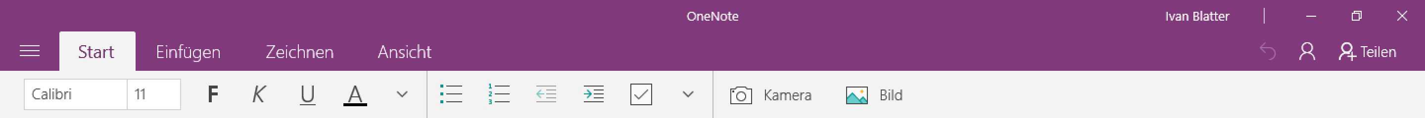 OneNote von Windows 10