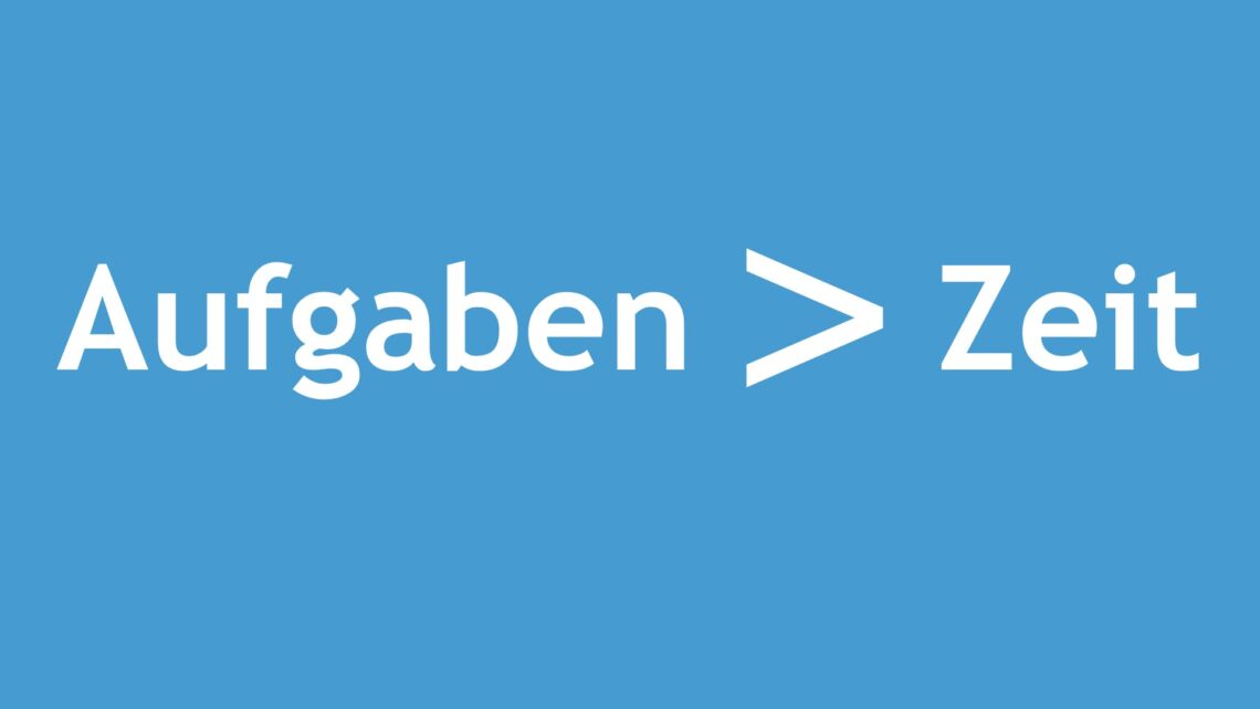 to do listen aufgaben vs zeit